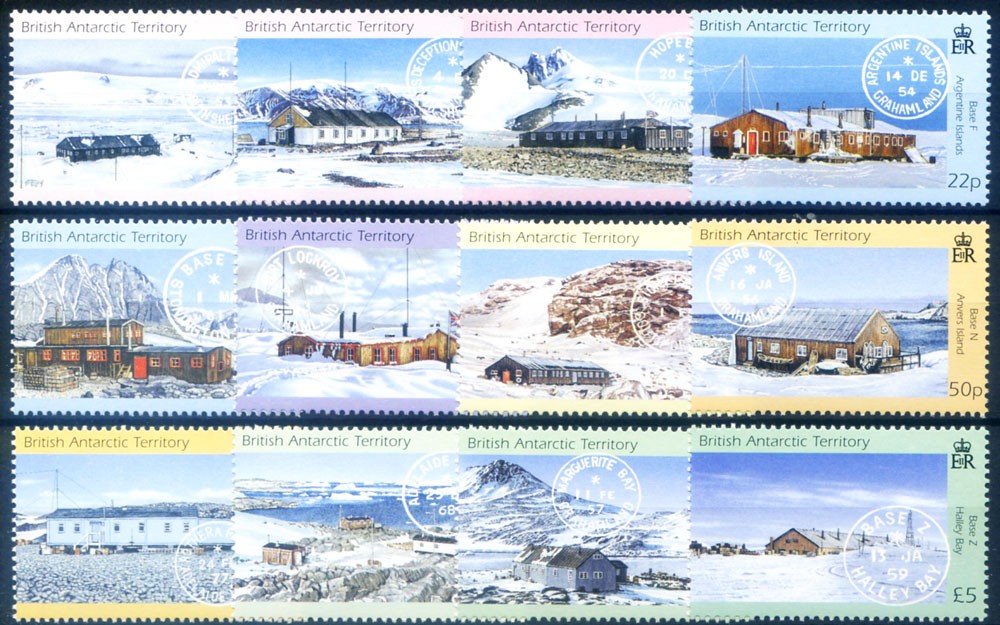 British Antarctic Territory. Definitive. Antarctic Bases & Postage Stamps 2003.