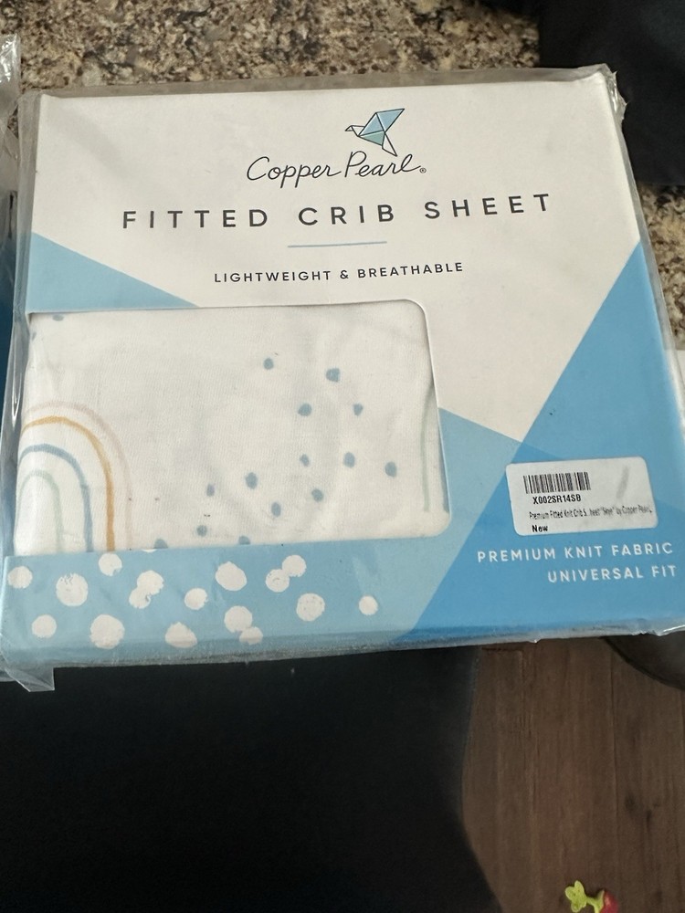 Copper Pearl Premium Knit Fabric Fitted Crib Sheets-Skye