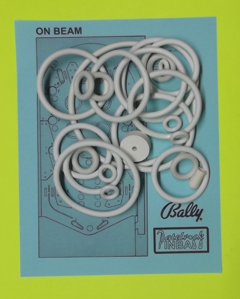 1969 Bally On Beam Pinball Machine Rubber Ring Kit