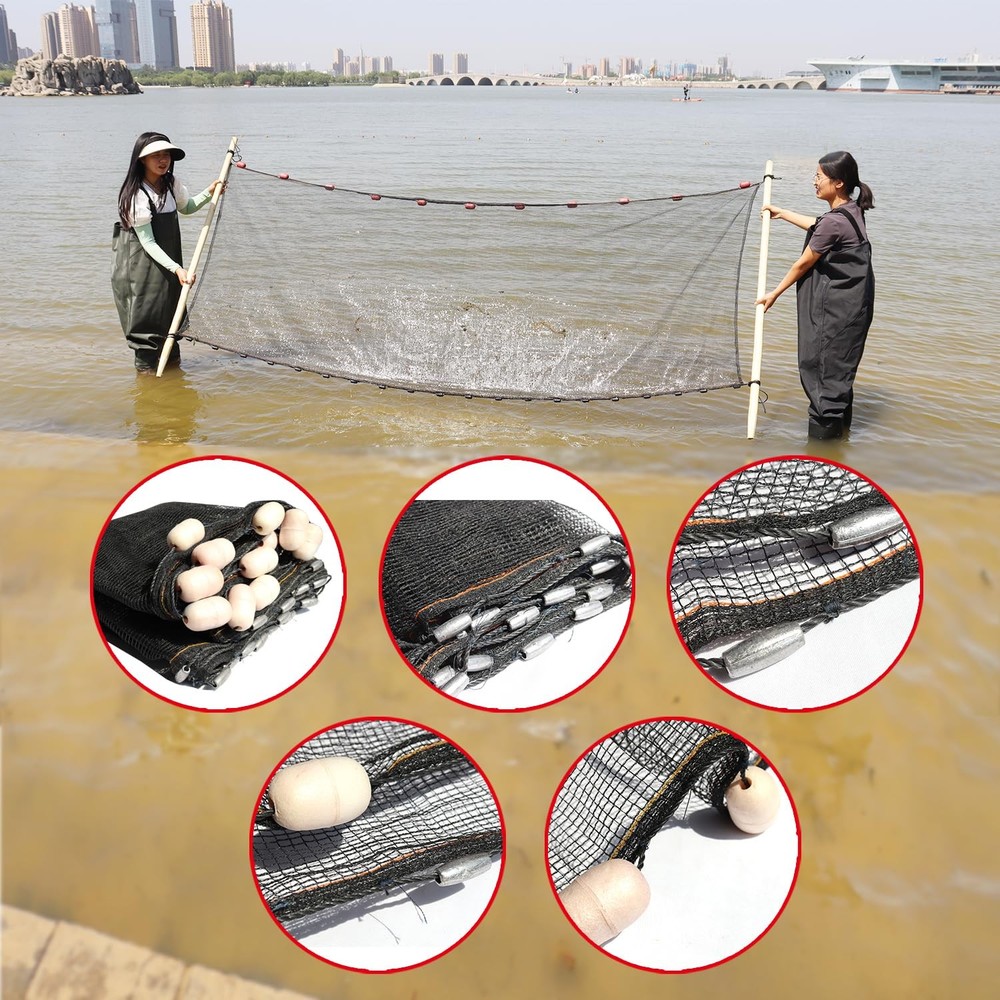 Professional Seine Net | Ultra Strong | Maximizes Catch | Ideal For Both Commerc