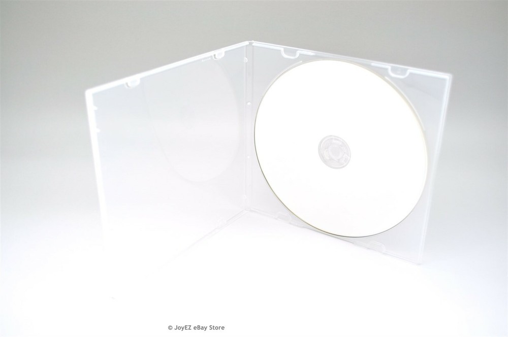 100 Clear 5.2mm Single CD DVD R CDR DVDR Disc PP Poly Plastic Case Outer Sleeve