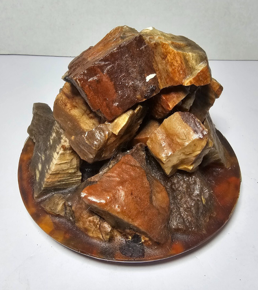 Genuine Petrified Wood Figurine