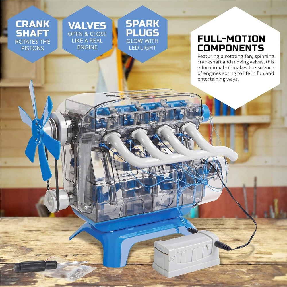 4-Cylinder Combustion Engine Building Kit – Master Mechanical Engineering