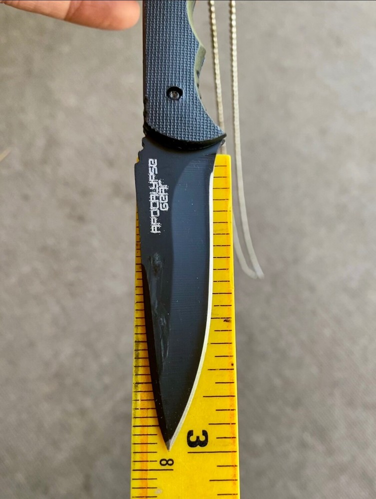 APOCALYPSE GEAR - 2 Pack - Full Tang Fixed Blade 3" Blade w/Sheath