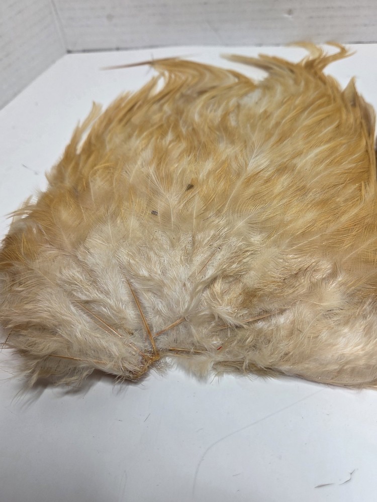 Two Ginger Saddle Hackles Fly Tying Materials Unbranded