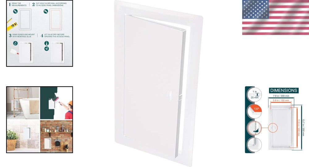 Modern Metal Access Panel - Plumbing, Electricity, Heating