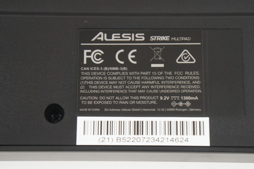 Alesis Strike Multipad Sampler Electric Drum Percussion Sample Pad w/ PSU