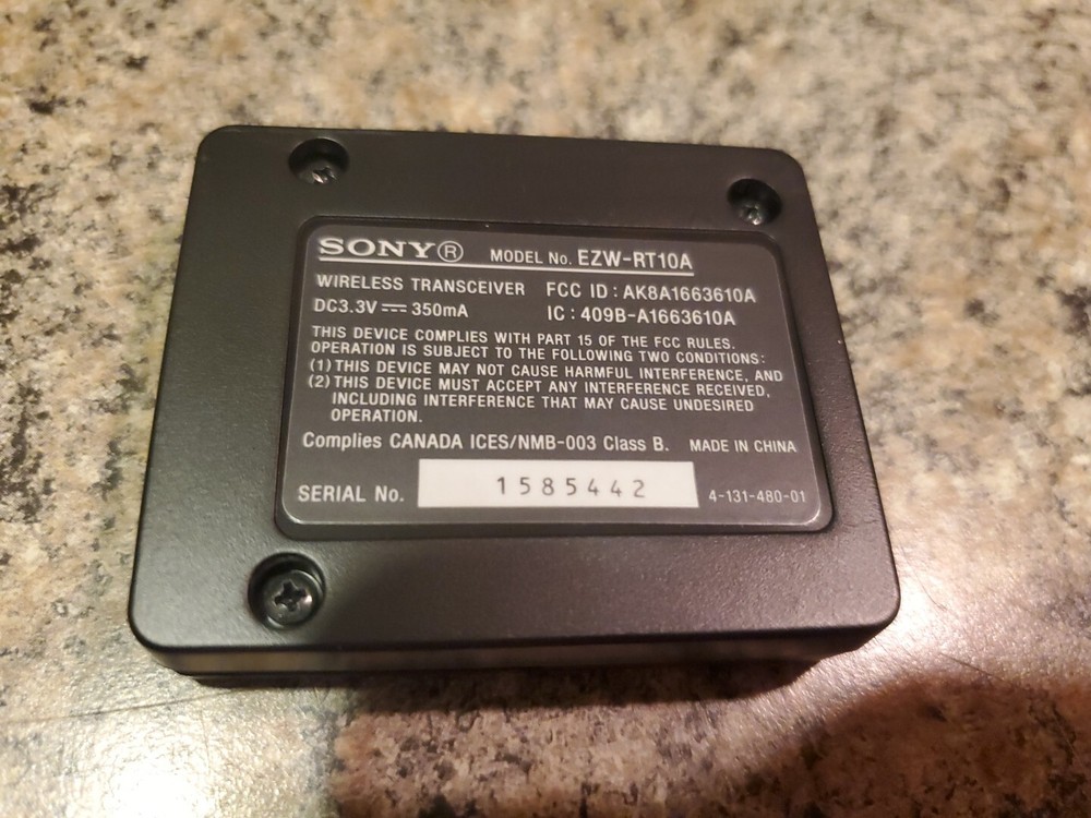 Sony Blu-ray DVD HBD-E770W EZW-RT10A Transceiver