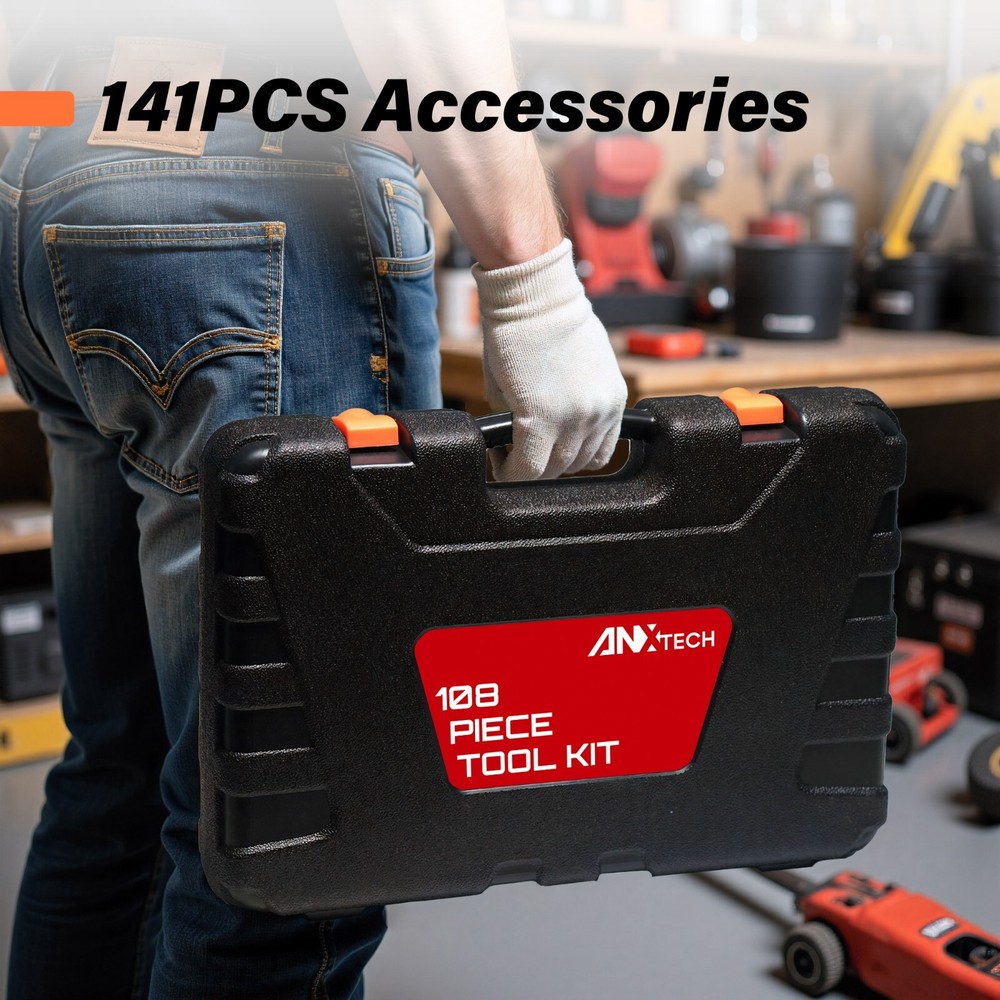 141 Piece Tool Set Auto Repair Tool Combination Package Socket Wrench Mixed Tool