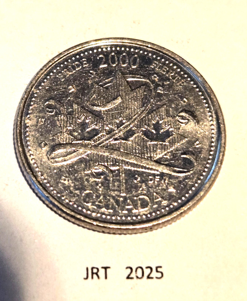 2000 Canadian Millenium Pride 25 Cent Coin
