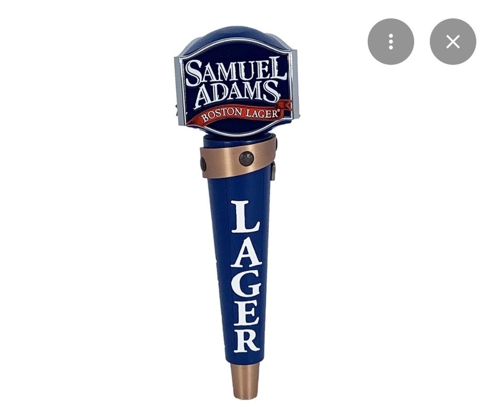 Samuel Adams Boston Lager Copper Ribbon 9 1/2' Inch Draft Beer Tap Handle