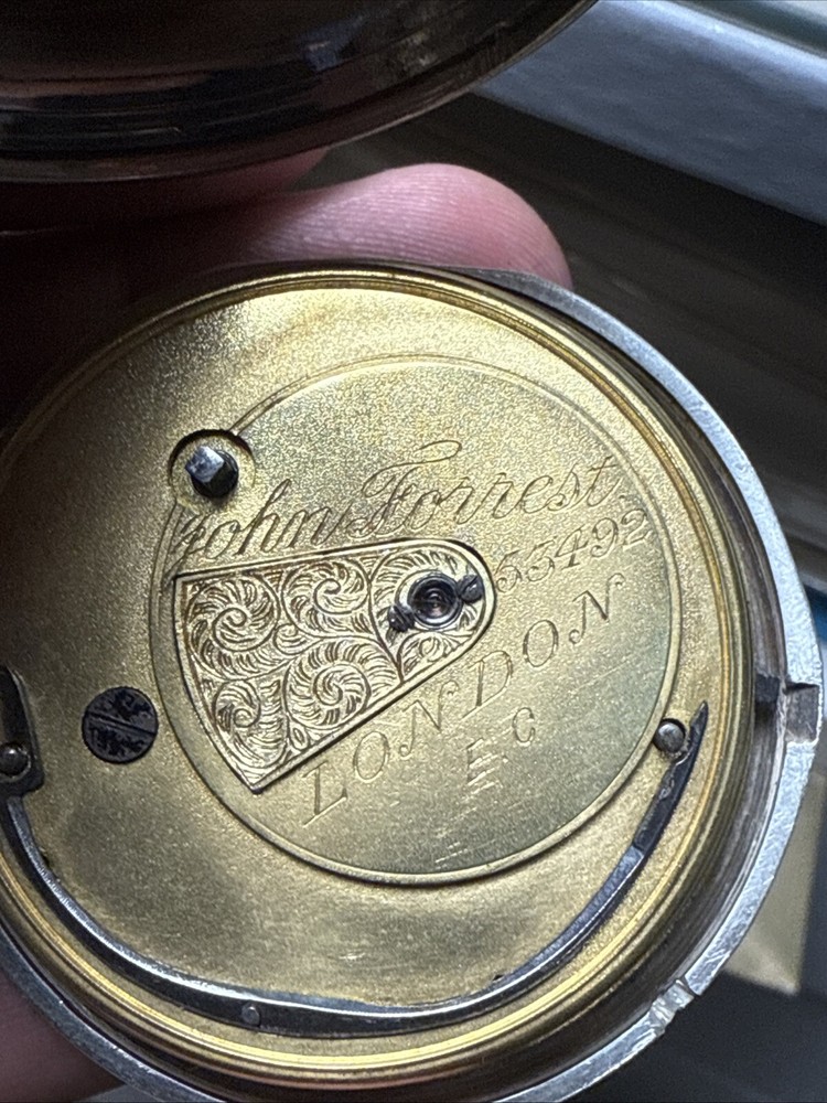 Solid Silver John Forrest 144gram 53mm Balance Is Good Overwind For Service
