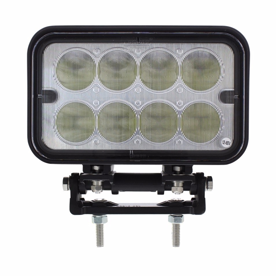 8 High Power LED Work Light, 6 Watt, 2800 Lumen, Flood Function