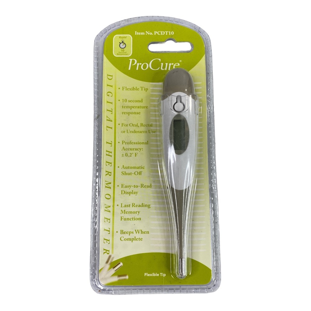 NEW ProCure Flexible Tip Digital Thermometer #PCDT10