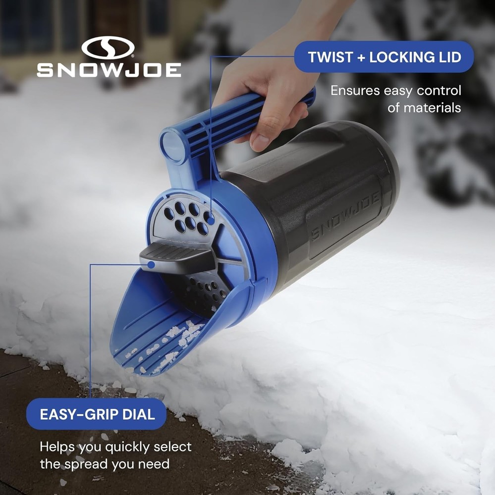 Versatile Handheld Spreader with 5 lb Capacity – Easy Twist Fill & Dial Control