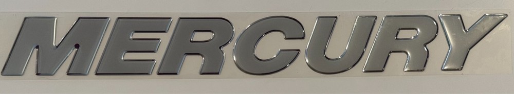 OEM MerCruiser Mercury Decal Script 18.75" Raised Gel Engine Cover