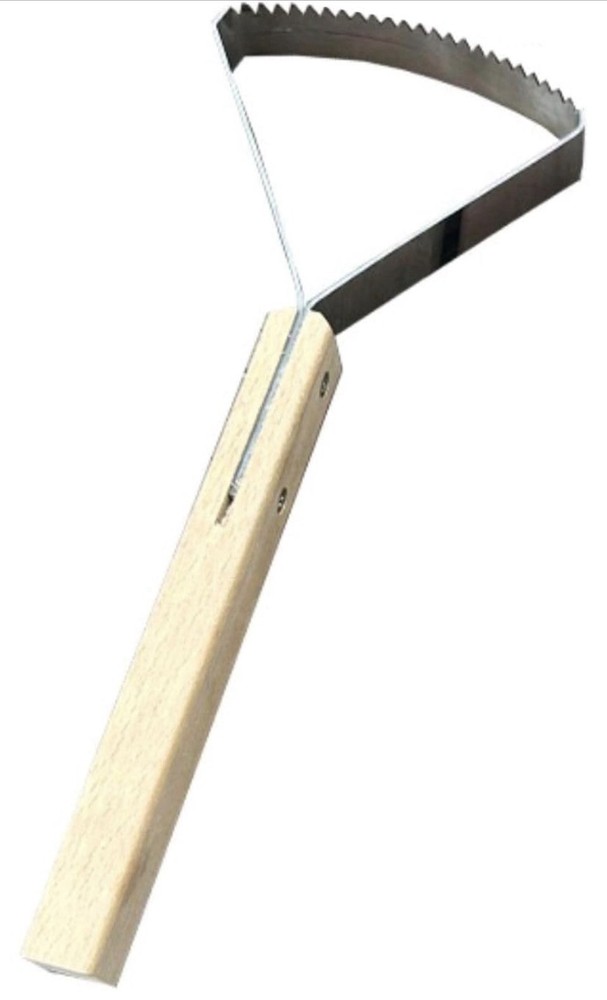 2-in-1 Weed Puller Tool,Garden Weed Scraper Tool, Weeding Rake, Metal Weeder