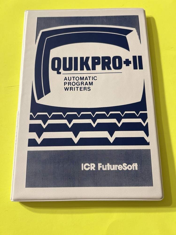 QuikPro+II Automatic Program Writers Software w/Manual Commodore 64 ICR Tested