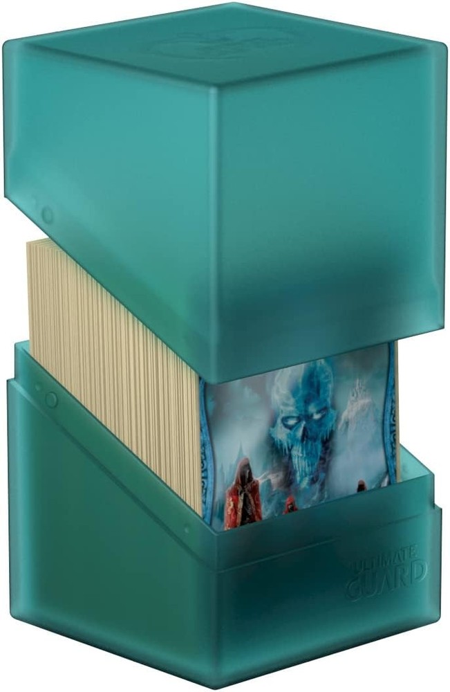 Ultimate Guard UGD010696 Boulder Deck Case, 100 Plus, standard size, malachite M