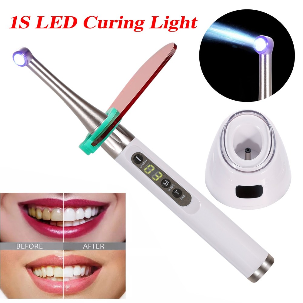Woodpecker Style Dental ILED Curing Light Lamp Wireless 1Second Curing 2500mw/c㎡
