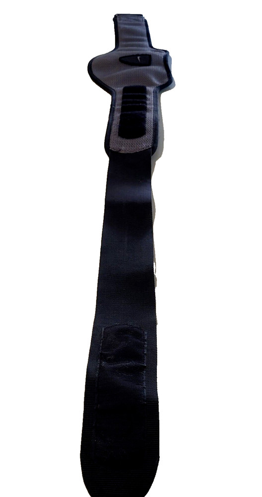 Nike Black Gray Weight Lifting Belt Authentic Size Large Hook and Loop Closure