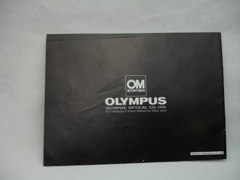 OLYMPUS winder 1 instructions / manual