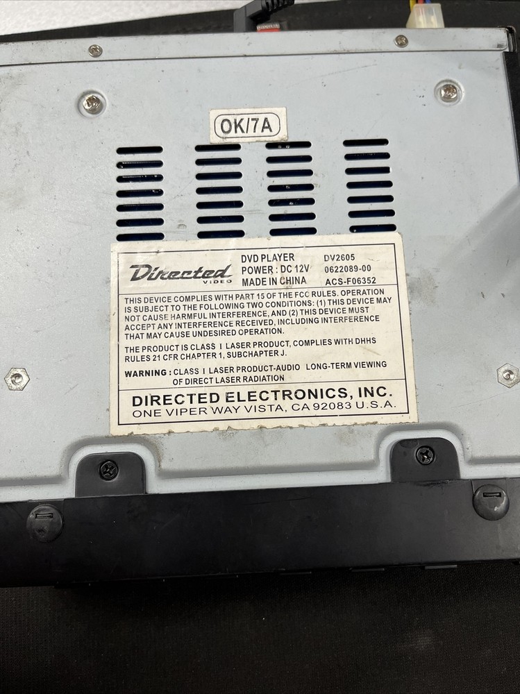 Directed Video DV2605 Multi-Media Disc Player