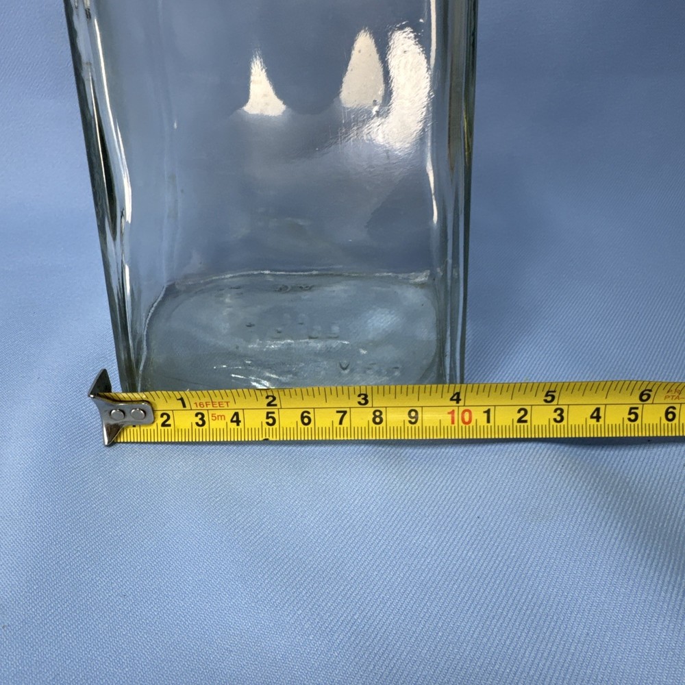 Cuervo 1800 Bottle, Empty, Original Stopper, Clear Decanter.