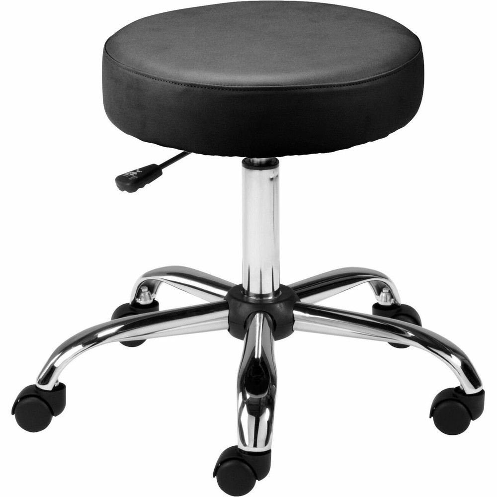 Lorell Round Stool - 250 Lb Load Capacity - Black (LLR69513)