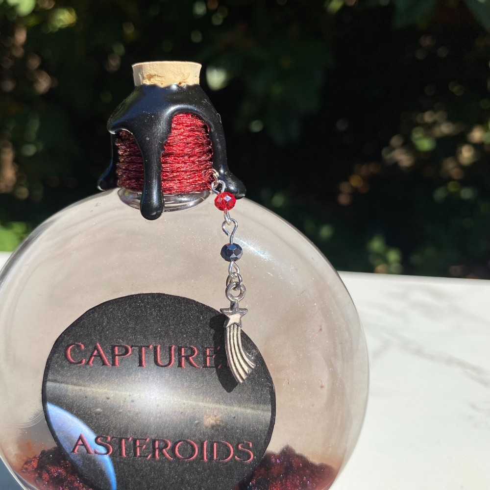 Captured Asteroids Decorative Color Changing Potion Bottle Bookshelf Decor