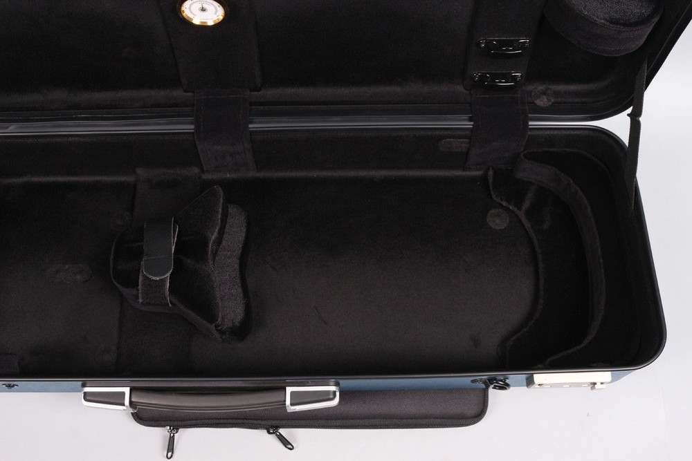 Violin case 4/4 Carbon Fiber Violin Box Strong Light Hard Case code lock blue