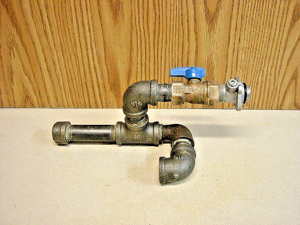 TWGIR3-3/4" GAS INLET CU195-1866 w/SHUT6-OFF VALVE for RINNAI RL53i & RL85i