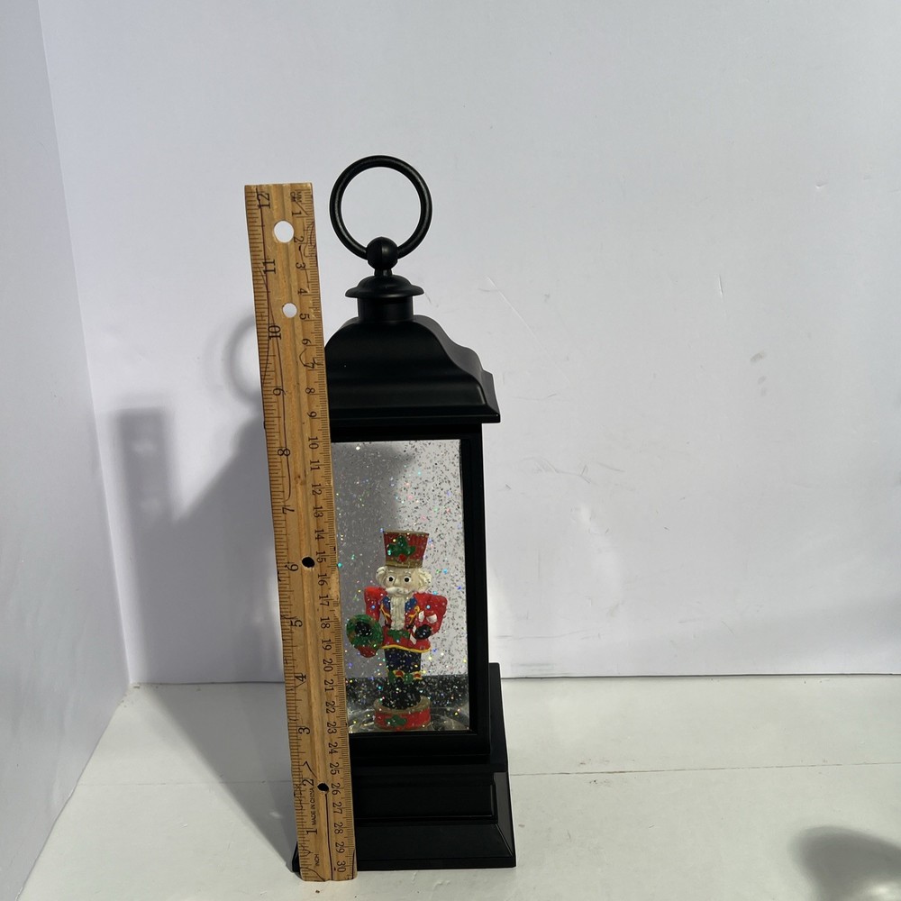 Holiday Nutcracker Lighted Water Lantern 11”
