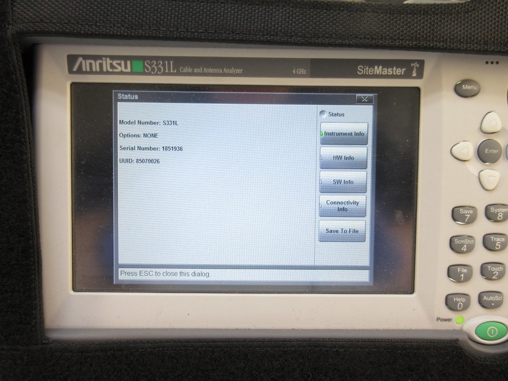 Anritsu S331L Site Master 4GHz CBL & Ant. Analyzer, w/ Phase Cable, more