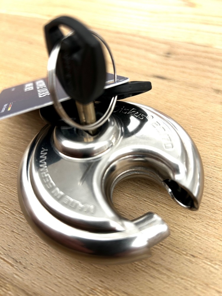 ABUS 20/70 Diskus Round padlock with Plus Cylinder - KEYED Different
