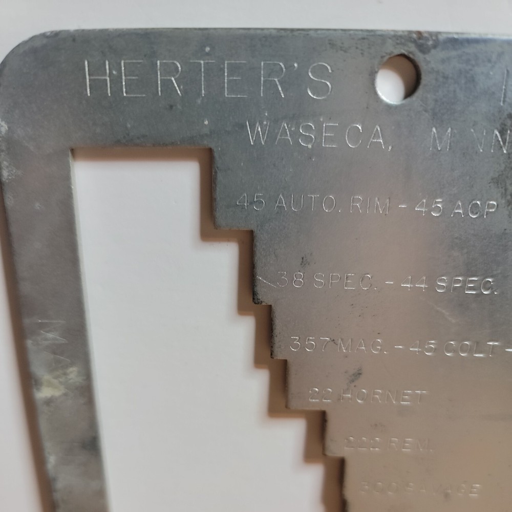 Herter's Cartridge Gauge-Ammo Reloading reloader