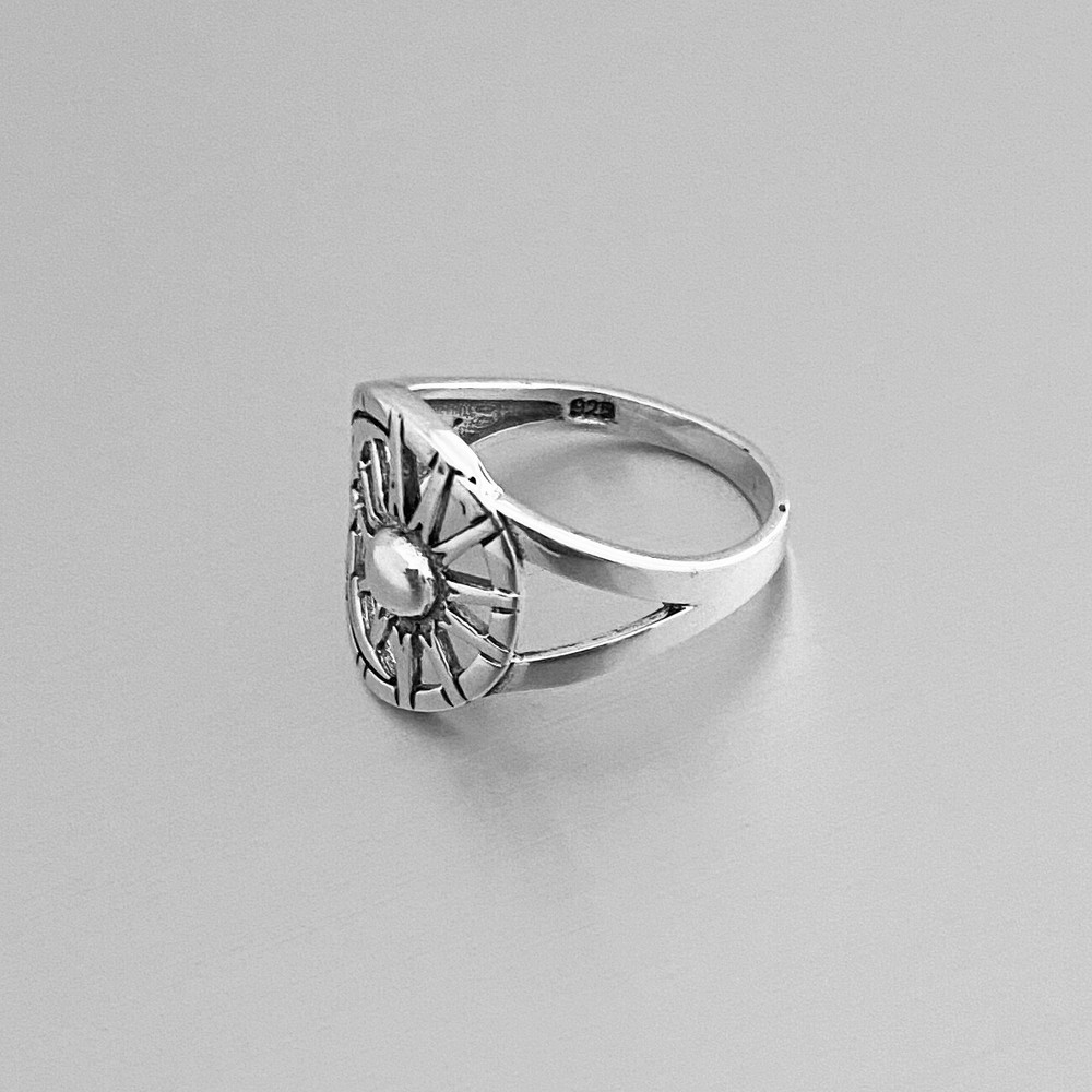 Sterling Silver Moon and Sun Ring, Statement Ring, Silver Rings, Celestial Ring