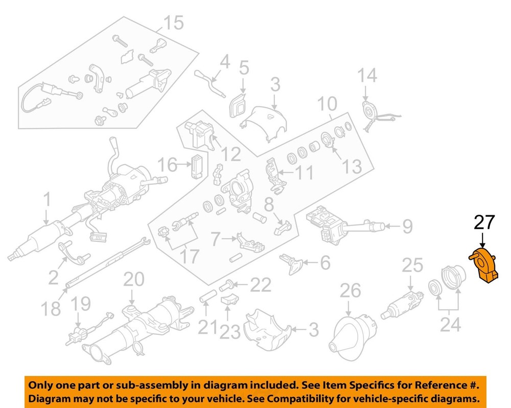 Steering Wheel Position Sensor Express Savana Van Steering Angle Sensor 26109034