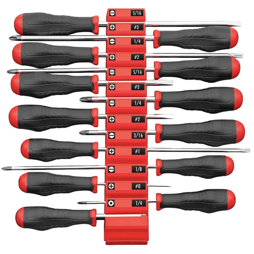 Ernst 5600 Screwdriver Pro 13 Tool Storage Organiser Red