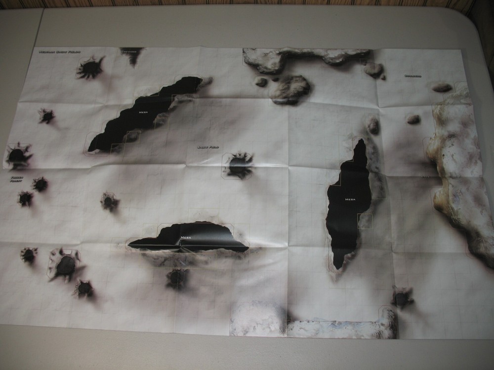 = Star Wars Miniatures Double-Sided Teth Courtyard / Nelvaan Snow Fields map =