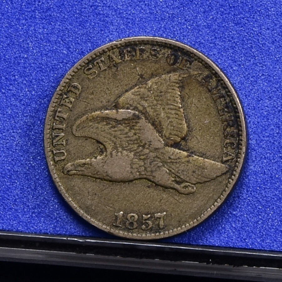 1857 Flying Eagle Cent - VF (#58204-L)