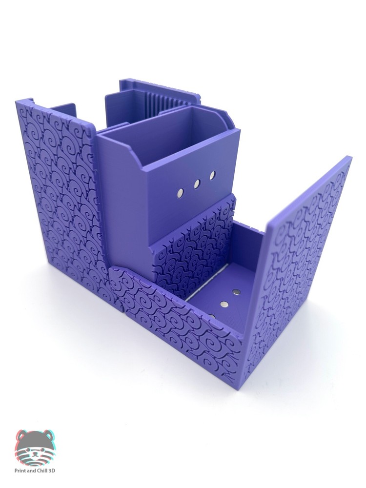 One Piece TCG Teach Blackbeard Dark Fruit Pattern Magnetic Deckbox + MINI SNAP