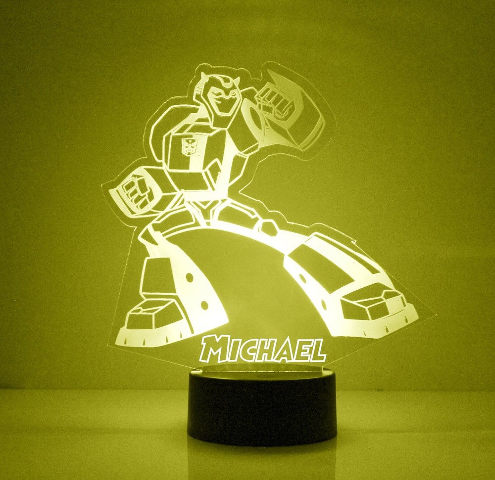 Transformers LED Night Light, with Remote Control, Autobot Kids Room Night Light