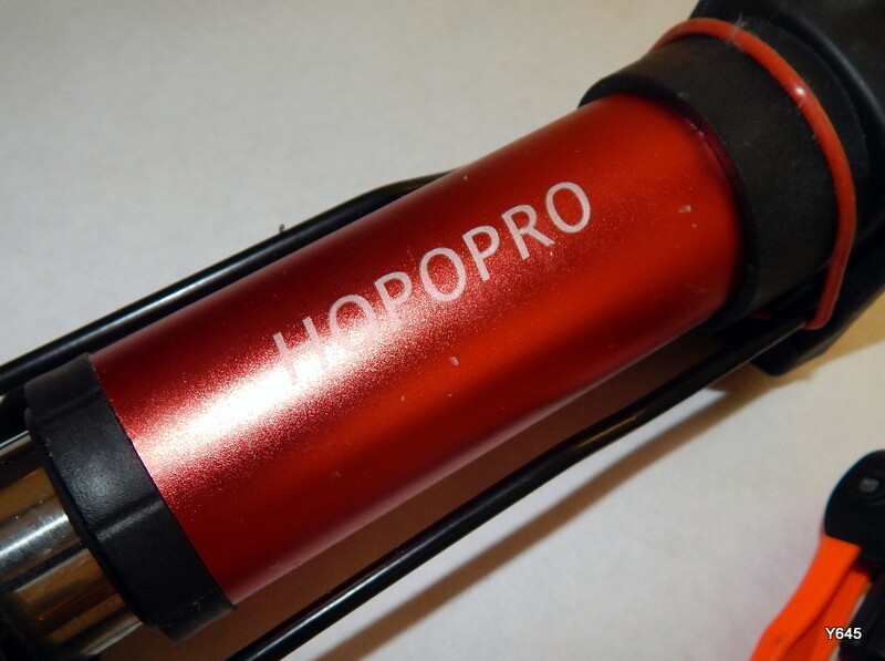 Red Aluminum Bicycle Floor Pump
