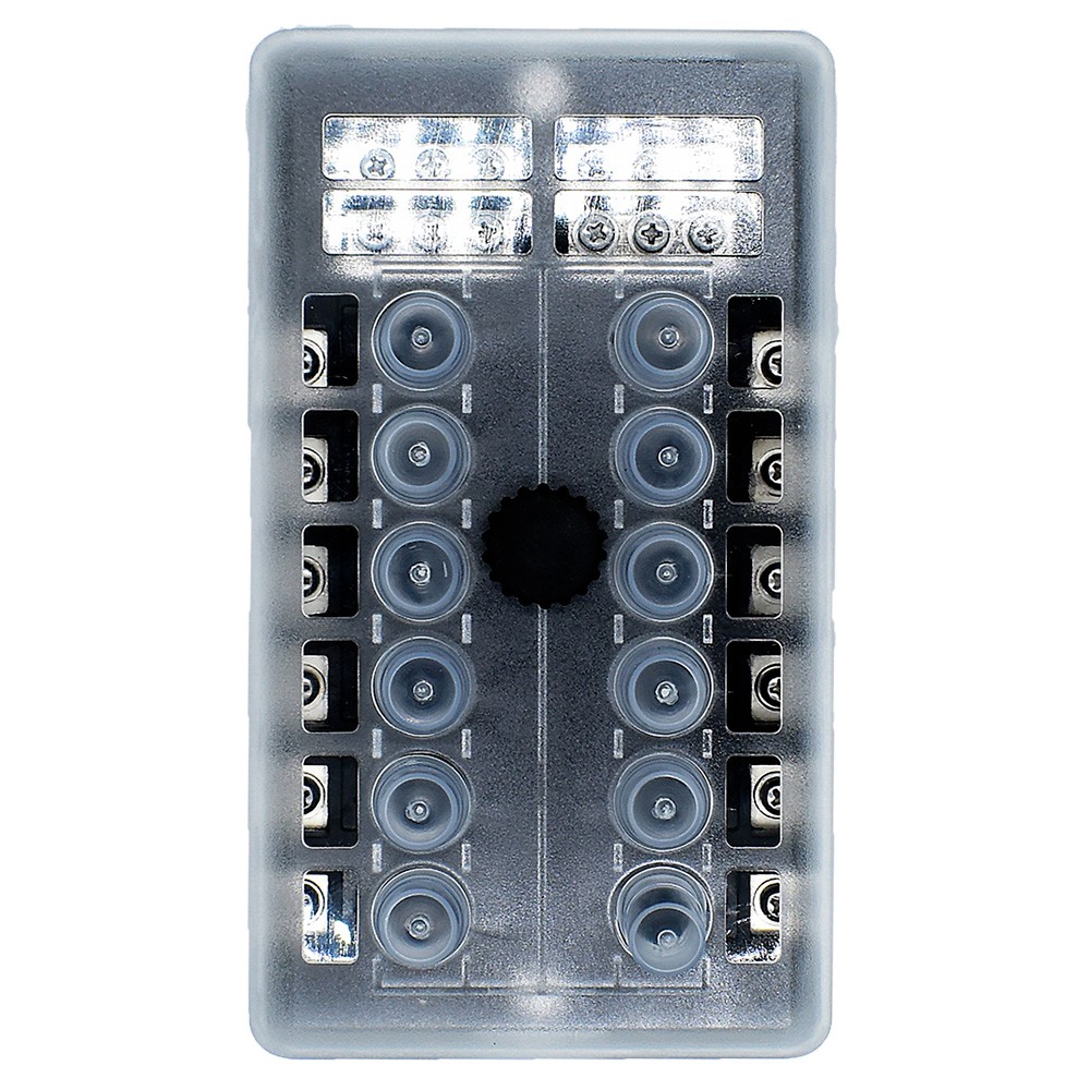 BLUEWATER 12 POSITION CIRCUIT BREAKER PANEL W/ COVER