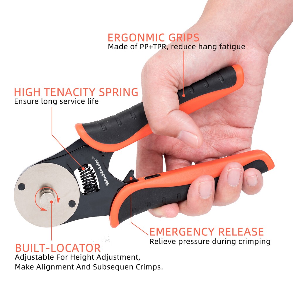 Crimping Tool 4 Way Indent Deutsch Crimp Tool 14 16 18 AWG Solid Contacts US