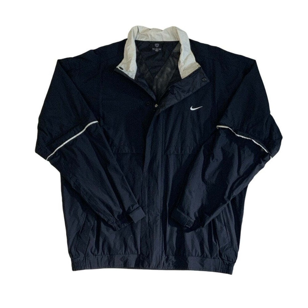 Vintage 2000s Black Nike Golf Zip Up Windbreaker Jacket Extra Large