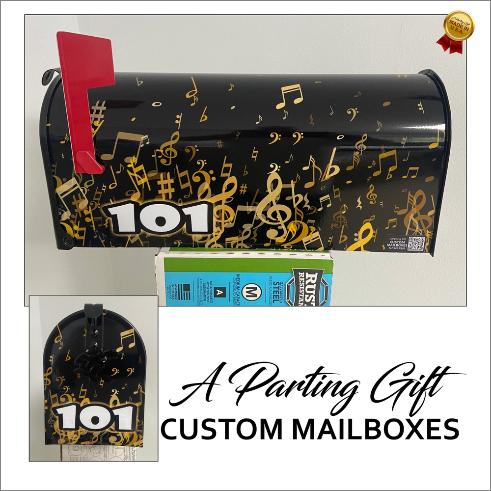 Musicians Custom Mailbox - Handmade Gift For Dad - Personalized gift for her