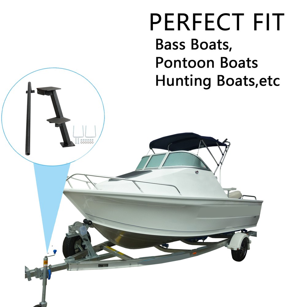 2 Step Dual Step bass Boat Trailer Steps#