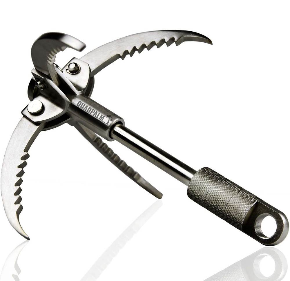 Heavy Duty Survival Grappling Hook – Multifunctional QUADPALM Grapple Hook